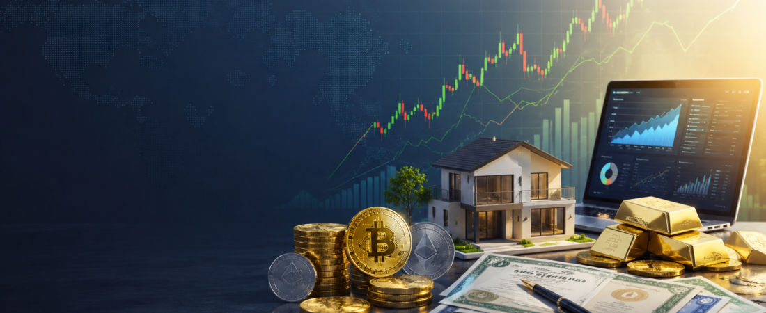Inversiones comparadas: criptomonedas, bolsa, bonos, bienes raíces y otras alternativas