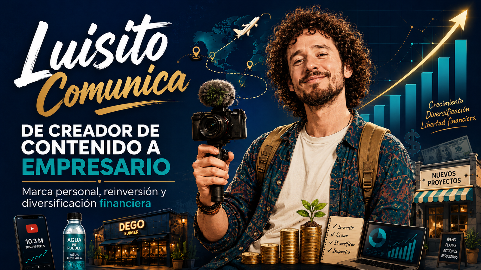 Los negocios de Luisito Comunica: análisis de sus éxitos, fracasos y estrategia financiera