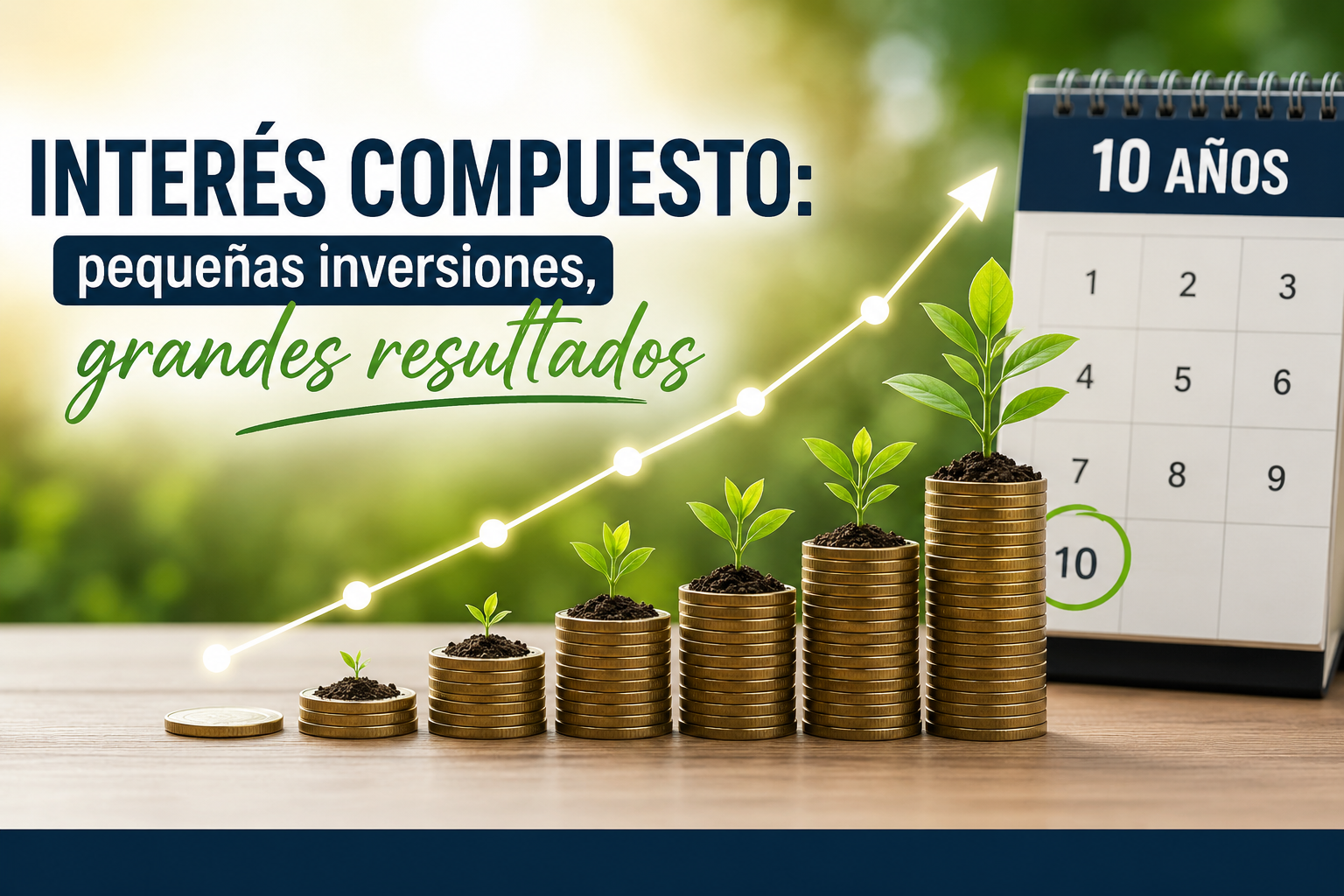Interés compuesto: cómo una pequeña inversión puede crecer durante 10 años